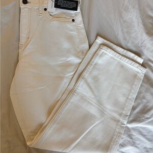 Banana Republic Ivory Barrel Jeans